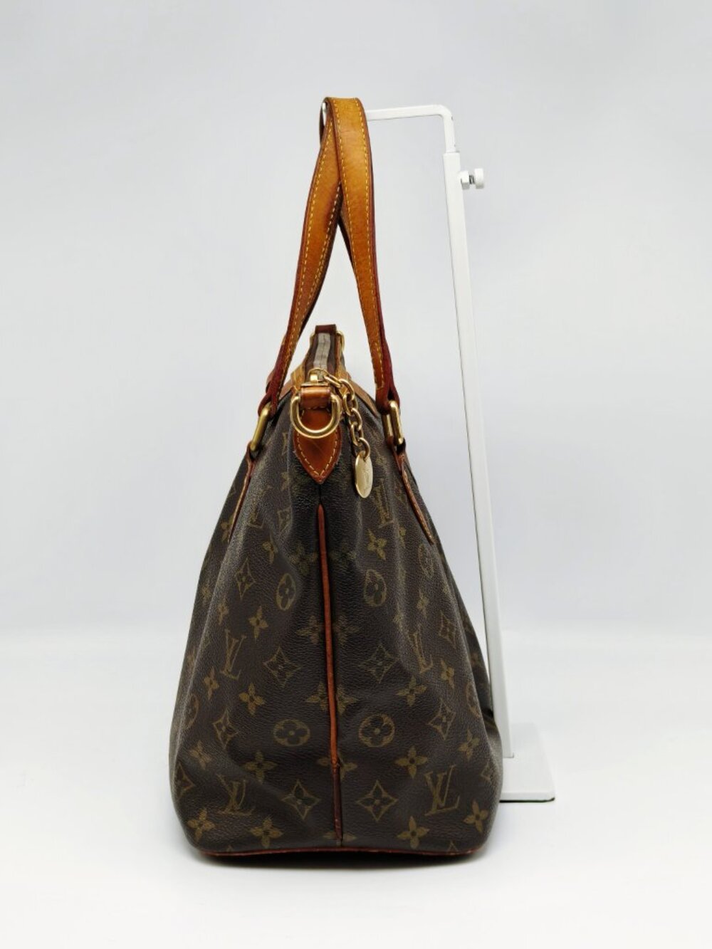 Louis Vuitton Monogram Palermo PM Tote Handbag Brown Canvas Top Handle Bag - Picture 4 of 13